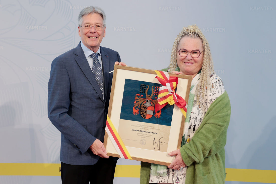 Landeswappen für die „Achanta Räuchermanufaktur“