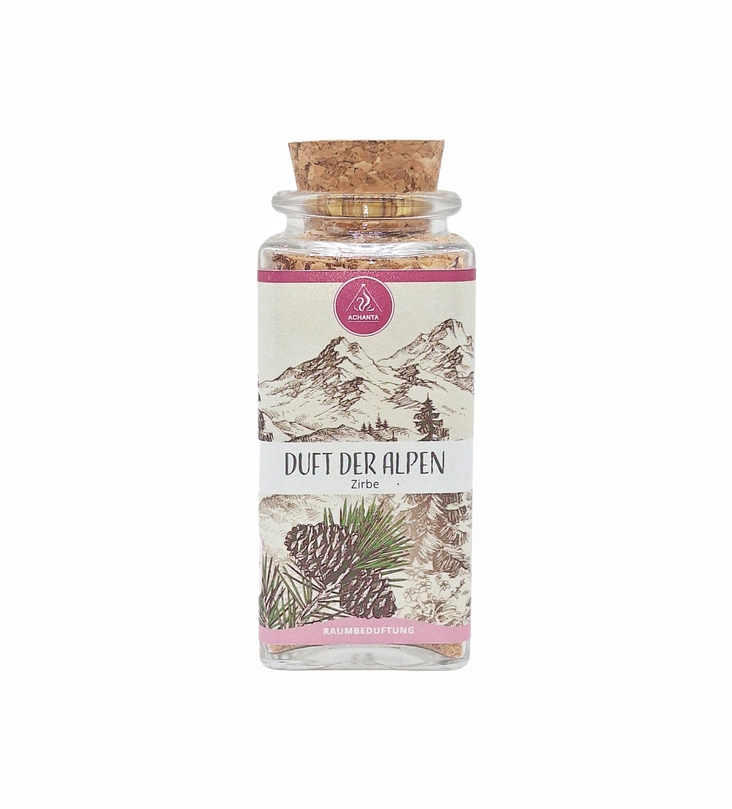Raumbeduftung "Duft der Alpen" (100ml, im Glas hoch)