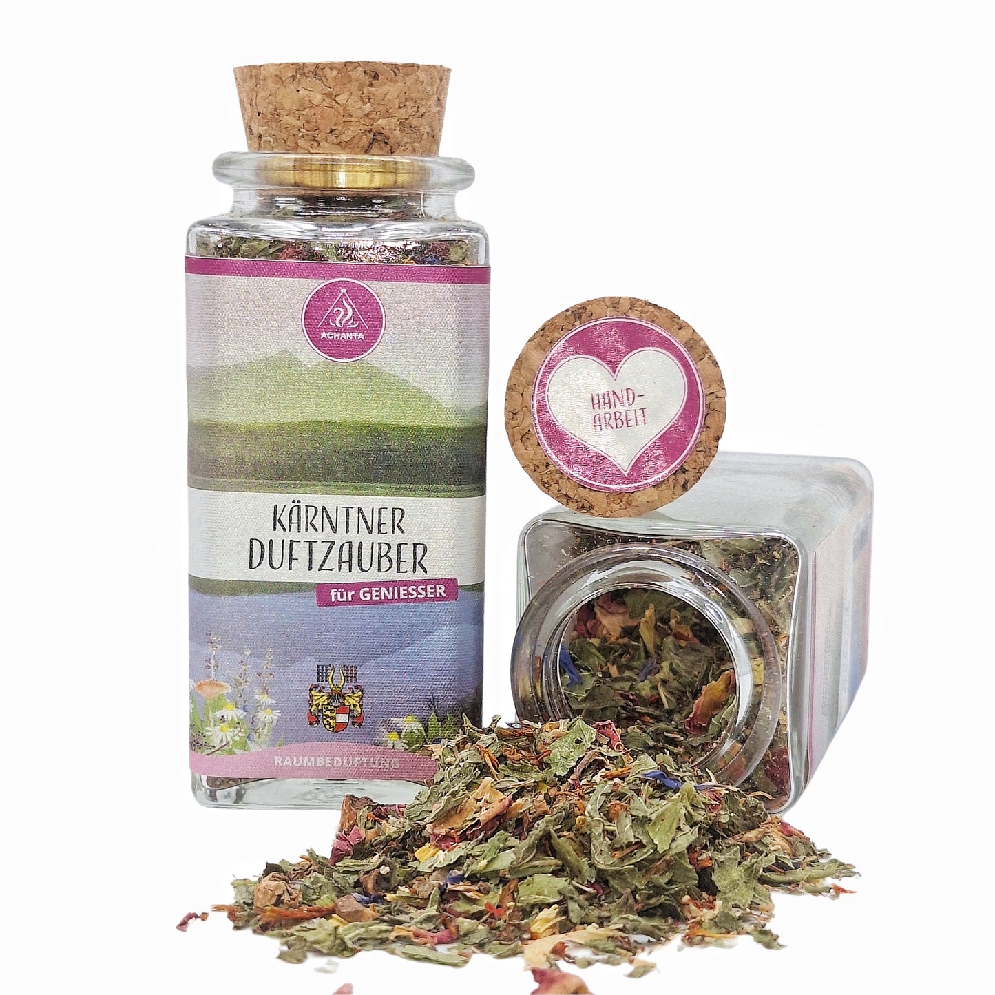 NEU: Raumbeduftung “Kärntner Duftzauber” (100 ml, im Glas hoch)