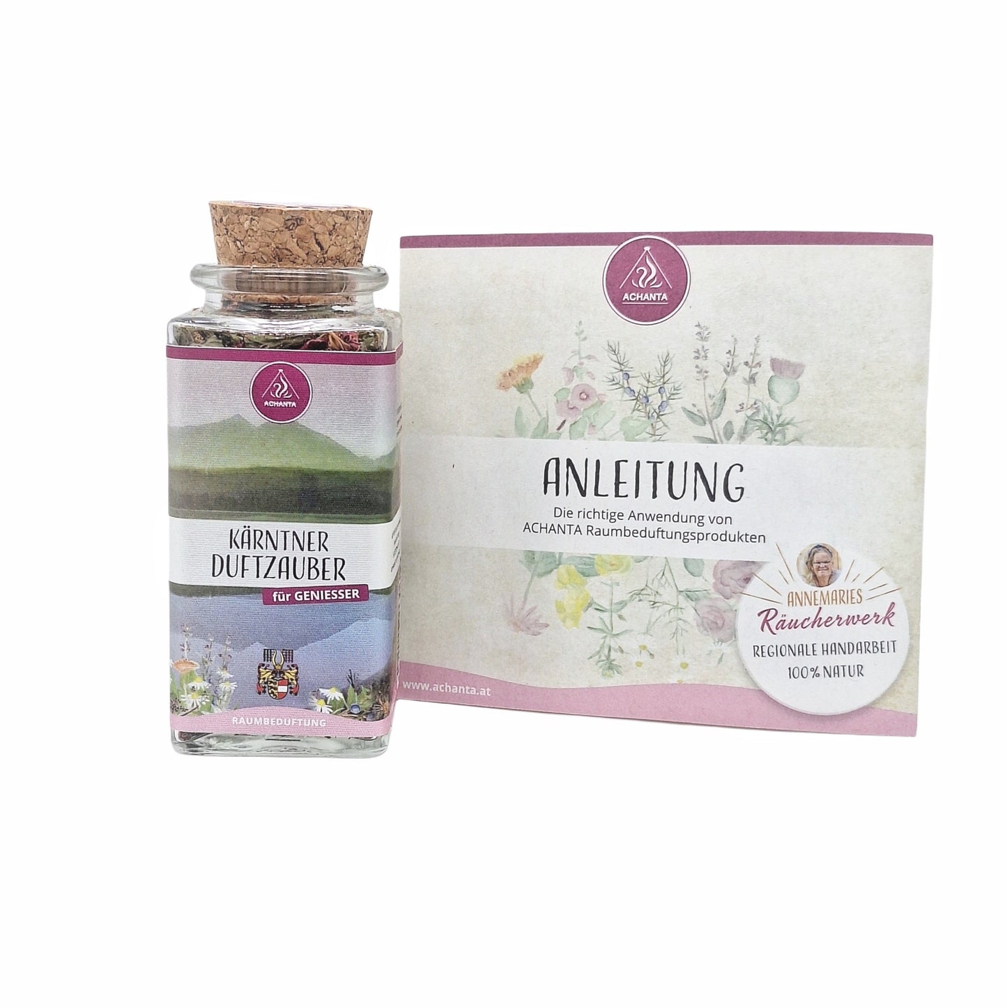NEU: Raumbeduftung “Kärntner Duftzauber” (100 ml, im Glas hoch)