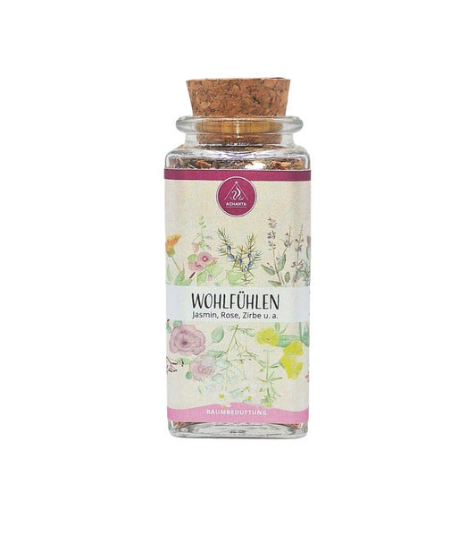 Raumbeduftung “Wohlfühlen” (100 ml, im Glas hoch)